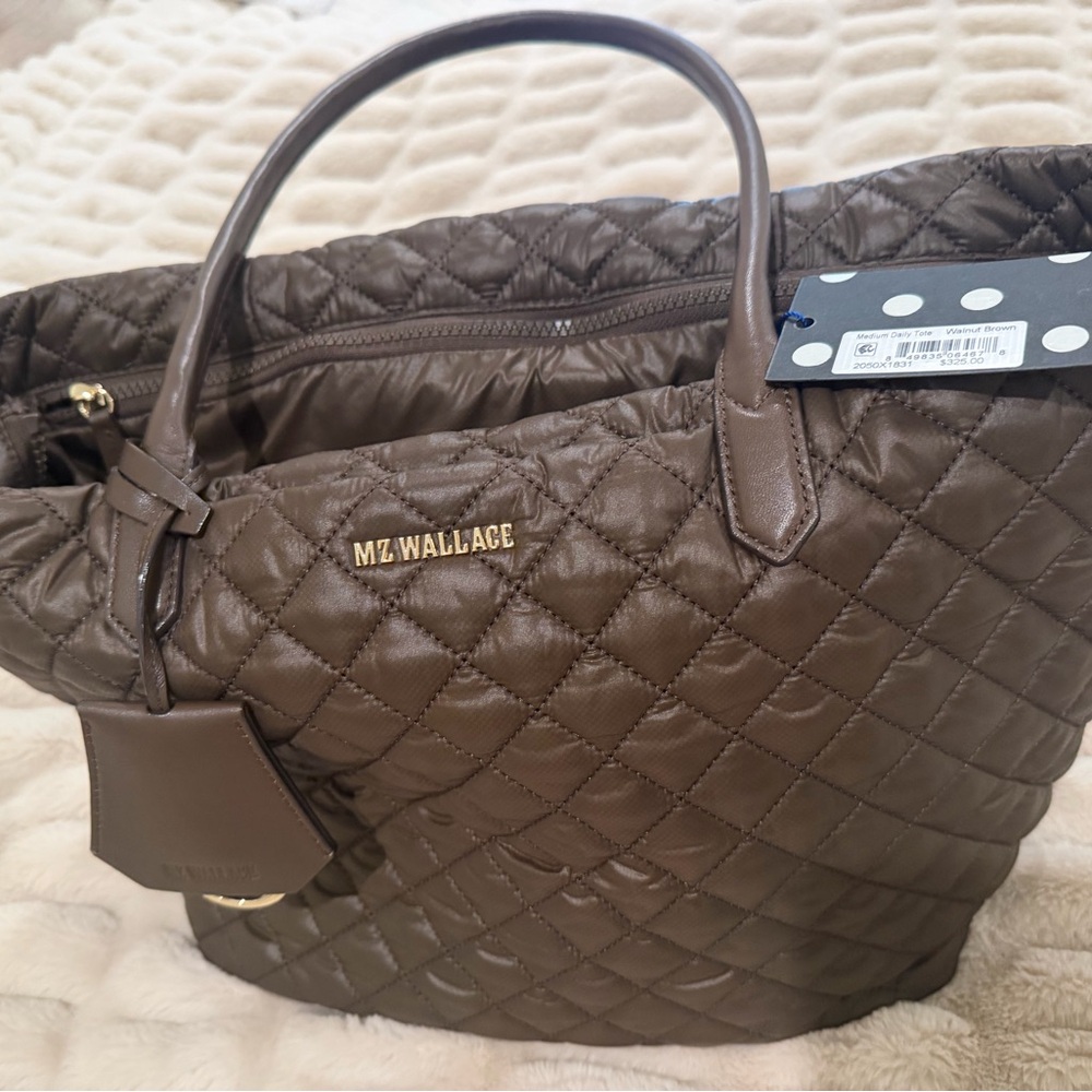 MZ Wallace Daily Tote in Walnut - NEW Style